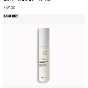 hey HONEY Make A Splash Intense Hydrating Aqua Serum — White